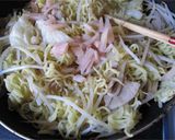 ピリっと辛みが効いた♪新生姜入り焼きそば作り方5写真