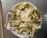 お一人様野菜たっぷりビビンバウインナー丼作り方10写真
