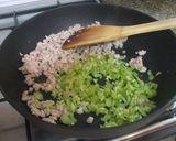 大根葉と豚ひき肉のフィリピン風いため作り方3写真