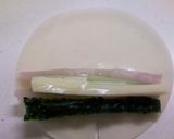 新生姜とゴーヤの餃子の皮巻き焼き作り方2写真