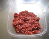 レンジで簡単!洋風甘辛肉そぼろ作り方1写真