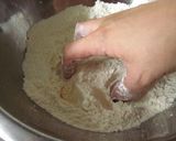 フライパンでパン♪基本のBPパン生地作り方1写真