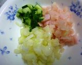 新生姜とセロリと胡瓜の混ぜご飯作り方1写真