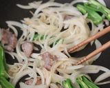 豚ロースとシシトウの梅醤油パスタ作り方2写真