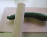 子供完食☆たたきキュウリのゴマ塩だれあえ作り方3写真
