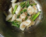 サバ缶水煮汁でかぶの小えび煮作り方3写真