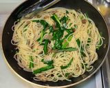 ニラとザーサイのパスタ作り方8写真
