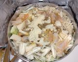 白菜・海老・キノコのかき玉中華スープ作り方2写真