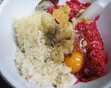 やわらかエノキ５0%チーズインハンバーグ作り方4写真