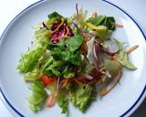 たっぷりサラダの坦々そうめん作り方1写真
