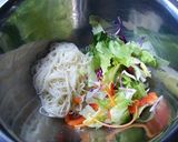たっぷりサラダの坦々そうめん作り方3写真