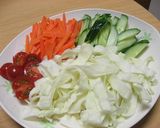 夏向き❉タイ料理店風ピリ辛揚げ卵サラダ作り方3写真