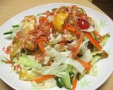 夏向き❉タイ料理店風ピリ辛揚げ卵サラダ作り方7写真