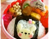 ＊キャラ弁＊窓からひょっこり！ぶたちゃん作り方8写真