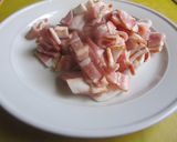 ☆クリームコーンとベーコンのパスタ☆作り方1写真
