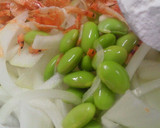 ✿たまねぎとえだ豆とさくらえびのかき揚げ作り方1写真