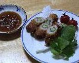 梅ポンでサッパリ！！おくらロールフライ作り方5写真