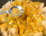 メインにトルコ料理風。鶏肉ひよこ豆のヨーグルト煮作り方4写真