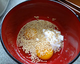 ぷちぷち＊胡麻の卵焼き♪作り方2写真