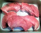 マグロ頬肉の龍田揚げ♪作り方1写真