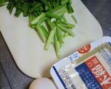 ニラの木綿豆腐の卵煎り簡単一品作り方2写真