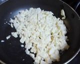 ニラの木綿豆腐の卵煎り簡単一品作り方3写真