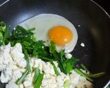 ニラの木綿豆腐の卵煎り簡単一品作り方4写真