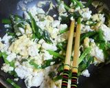 ニラの木綿豆腐の卵煎り簡単一品作り方6写真
