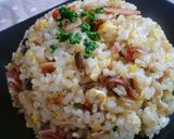 夏の昼ご飯に！キューちゃん入り炒飯♪作り方5写真