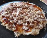 ホットプレートで簡単♬♪お好み焼き風ピザ作り方12写真