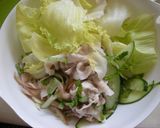 新生姜とみょうがのさっぱり豚しゃぶサラダ作り方6写真