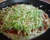 ホットプレートで簡単♬♪お好み焼き風ピザ作り方17写真