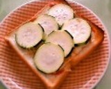 ズッキーニとトマトの和風トースト作り方6写真