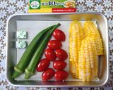 オクラ・プチトマト・コーンのコンソメスープ🍅🌽✨作り方1写真