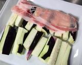 レンジdeチン!豚肉となすの重ね蒸し作り方3写真