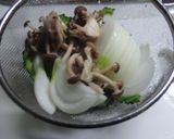 ゴーヤとシメジのスパゲティペペロンチーノ作り方5写真