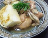 鶏と豆腐としめじのうま煮作り方7写真