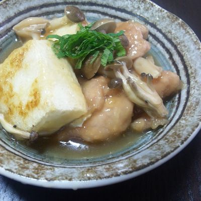 鶏と豆腐としめじのうま煮 by junyoujun 【クックパッド】 簡単