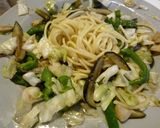 夏野菜とキャベツとアンチョビのパスタ作り方5写真