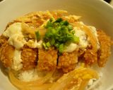 お酢であっさりカツ丼作り方6写真