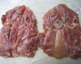 鶏もも肉で✿バター醤油味のチキンソテー✿作り方1写真