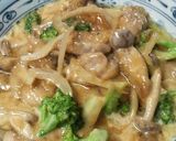 鶏肉とブロッコリーのオイマヨワサビ炒め☆作り方5写真