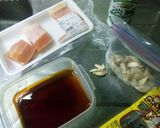 鮭ハラス～にんにく醤油漬作り方1写真