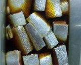 鮭ハラス～にんにく醤油漬作り方2写真