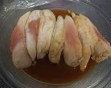 電子レンジで味付き蒸し鶏作り方4写真