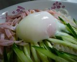 簡単♪温泉卵のせ味噌味きねうち冷麺作り方6写真