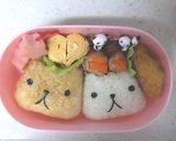 カピバラさん　☆簡単おにぎりのキャラ弁作り方7写真