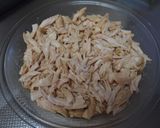 電子レンジで味付き蒸し鶏作り方6写真