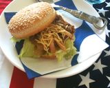 日本の夏ランチ★しょうが焼きバーガー。作り方6写真