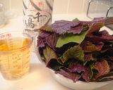 材料3つ♫健康美人しそジュース作り方1写真